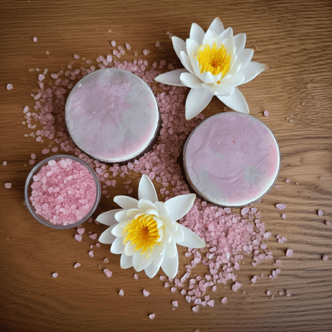 Pink Salt & Waterlily Scrub - Lavender Lane Shop